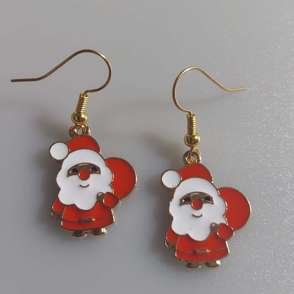 Santa Earrings